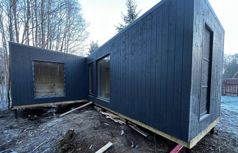 Угловая баня 8 х 4