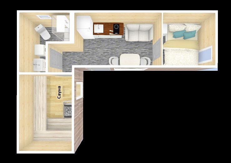 Модульный Дом Честер 28 кв.м