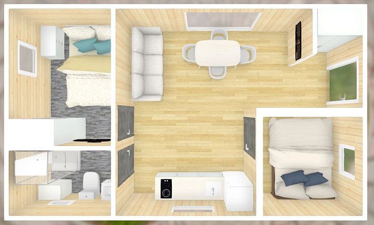 Модульный Дом Честер 45 кв.м