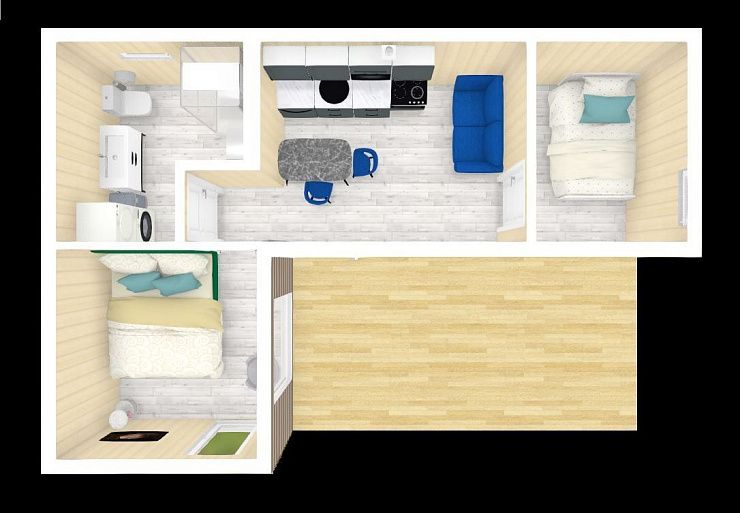 Модульный Дом Честер 54 кв.м.