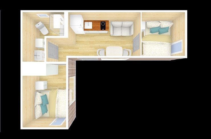 Модульный Дом Честер 28 кв.м